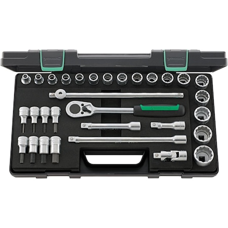 Stahlwille Tools 12, 5 mm (1/2") Socket set 31-pcs., 50/54/25/6 KN 96031439